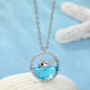 Silver Fish Splash Kolye