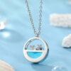 Silver Fish Splash Kolye