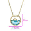 Golden Fish Splash Kolye