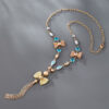 Golden Ribbon Nazar Kolye